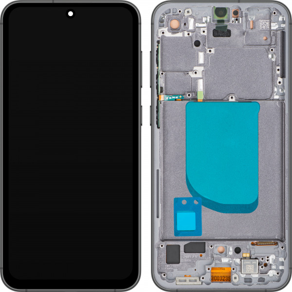 Display cu Touchscreen MP compatibil cu Samsung Galaxy S23 FE S711, cu Rama, Negru