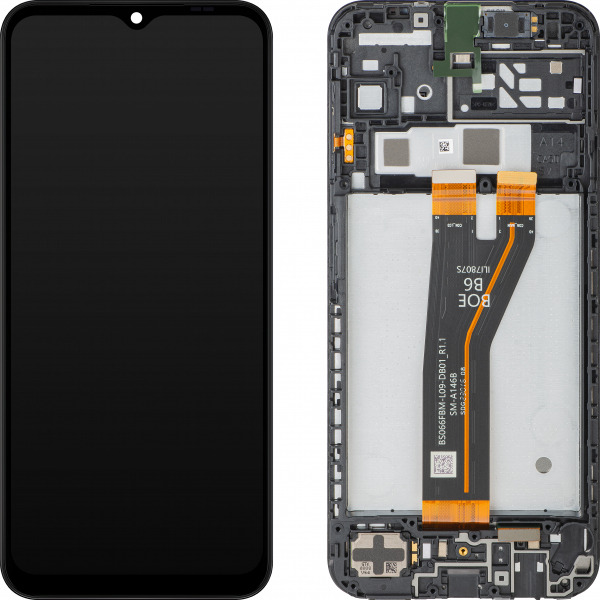 Display cu Touchscreen Samsung Galaxy A14 5G A146, cu Rama, Versiune Non-Europa, Negru, Service Pack GH82-30658A