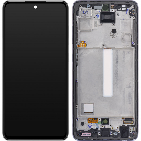Display cu Touchscreen Samsung Galaxy A52s 5G A528, cu Rama, Negru, Service Pack GH82-26861A