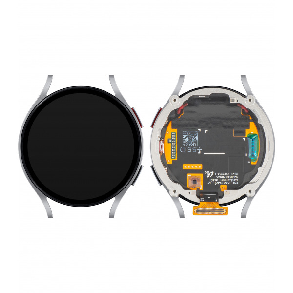 Display cu Touchscreen Samsung Galaxy Watch6 44mm, cu Rama, Versiune LTE, Argintiu, Service Pack GH97-28838C