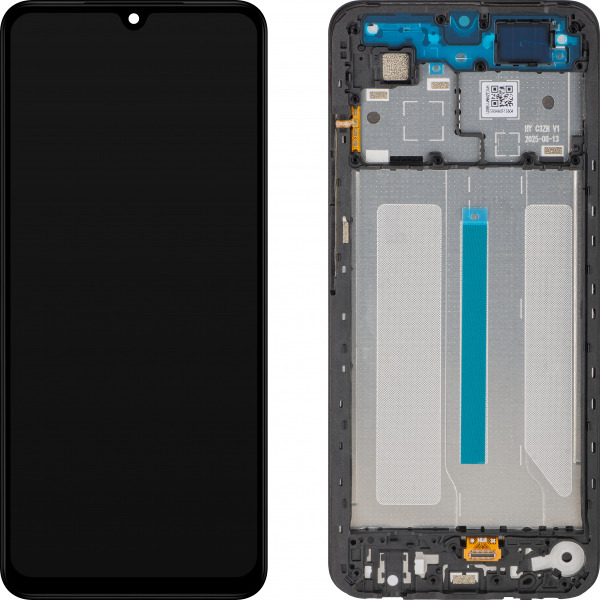 Display cu Touchscreen Xiaomi Poco C71 / Redmi A5 4G, cu Rama, Versiune Short Flex, Negru, Service Pack 5600010C3ZN00