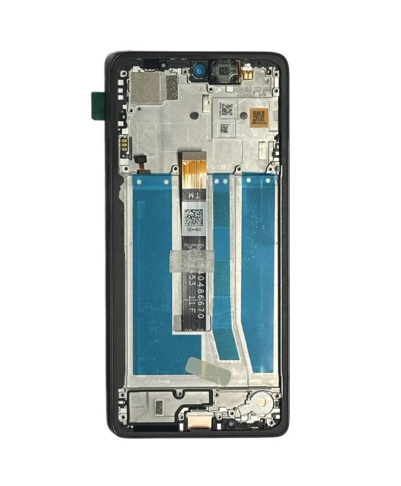 Ecran LCD Display Motorola Moto G75 Cu Rama Negru(Charcoal Gray)(