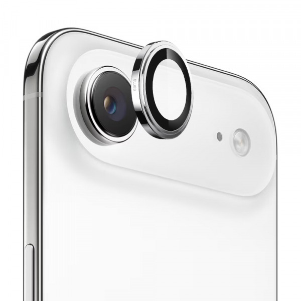 Folie de protectie Camera Spate Blueo Sapphire Crystal pentru Apple iPhone 17 Air, Sticla Securizata, Argintie