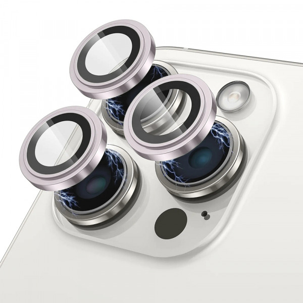 Folie de protectie Camera Spate Lito S+ pentru Apple iPhone 17, Sticla Securizata, Roz