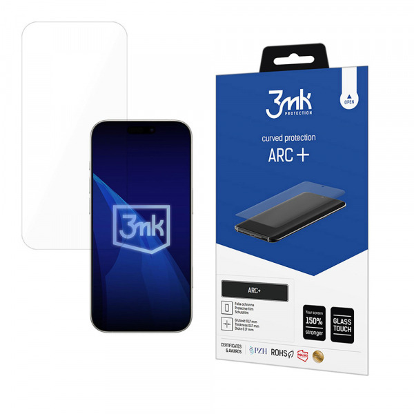 Folie de protectie Ecran 3MK ARC+ pentru Apple 17 Pro Max, Plastic