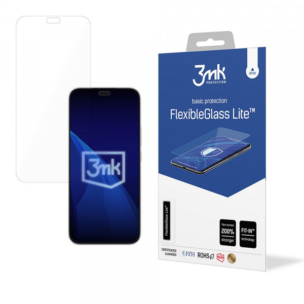 Folie de protectie Ecran 3MK FlexibleGlass Lite pentru Honor 400 Lite, Sticla Flexibila, Full Glue