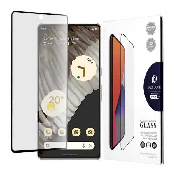 Folie de protectie Ecran DUX DUCIS pentru Google Pixel 7 Pro, Sticla Securizata, Full Glue, Neagra