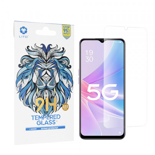 Folie de protectie Ecran Lito Classic pentru Oppo A58 5G / A78 5G, Sticla Securizata, Full Glue, 2.5D