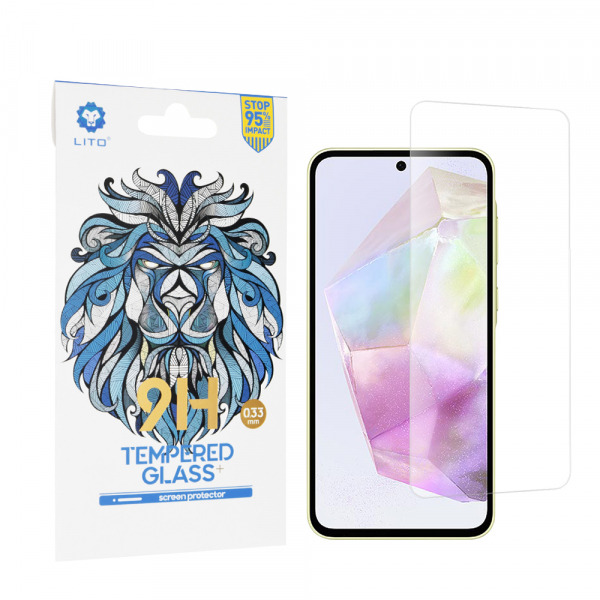 Folie de protectie Ecran Lito Classic pentru Samsung Galaxy A55 5G A556 / A35 5G A356, Sticla Securizata, Full Glue, 2.5D