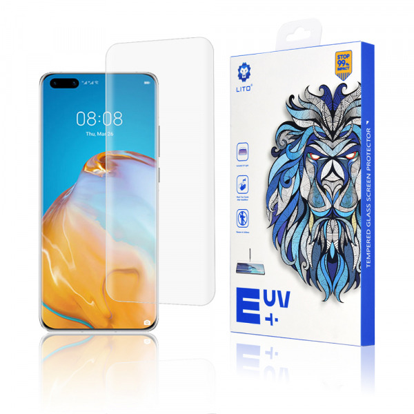 Folie de protectie Ecran Lito pentru Huawei P40 Pro+ / P40 Pro, Sticla Securizata, UV Glue, 3D