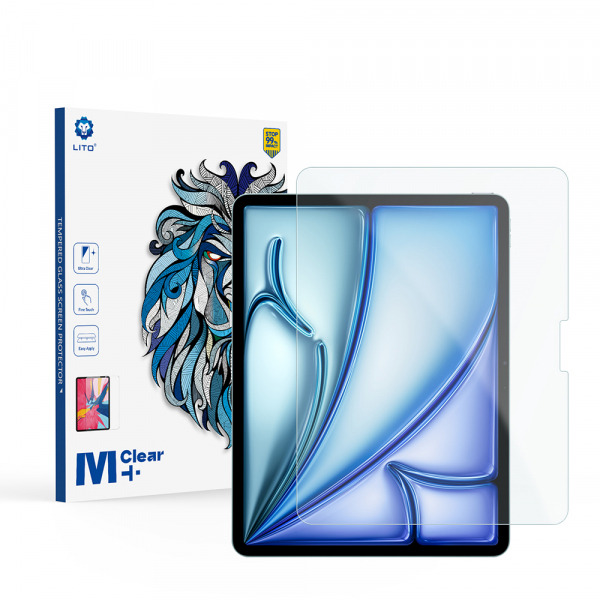 Folie de protectie Ecran Matte Lito Classic pentru Apple iPad Air 13 (2026) / Pro 13 (2025), Sticla Securizata, Full Glue, 2.5D