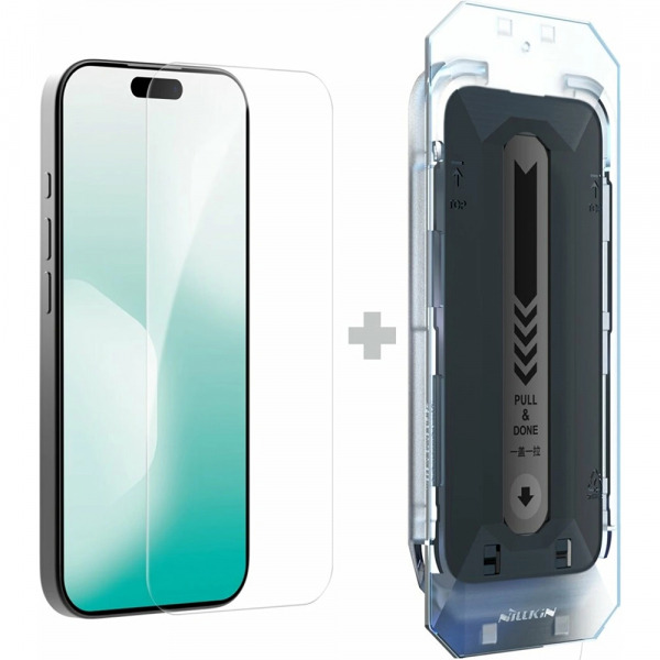 Folie de protectie Ecran Nillkin H+ Pro with Applicator pentru Apple iPhone 18 Pro / 17 Pro, Sticla Securizata, Full Glue