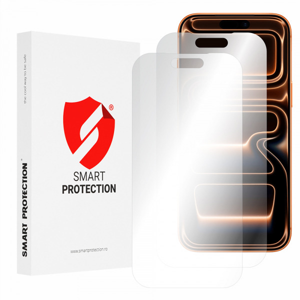 Folie de protectie Ecran Smart Protection Premium Classic pentru Apple 17 Pro Max, Plastic, Set 2 bucati