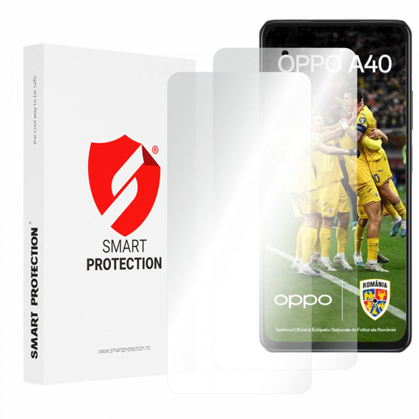 Folie de protectie Ecran Smart Protection Premium Classic pentru Oppo A3 4G / A3 5G, Plastic, Set 2 bucati