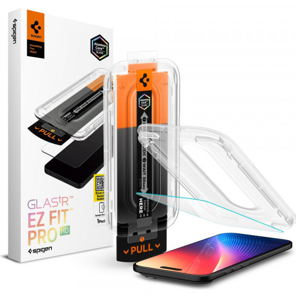 Folie de protectie Ecran Spigen GlastR EZ FIT Pro pentru Apple iPhone 17 Air, Sticla Securizata, Full Glue AGL09870