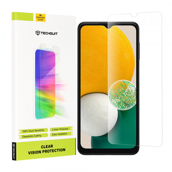 Folie de protectie Ecran Techsuit Clear Vision pentru Samsung Galaxy A04 A045 / A04s A047 / A13 5G A136, Sticla Securizata, Full Glue
