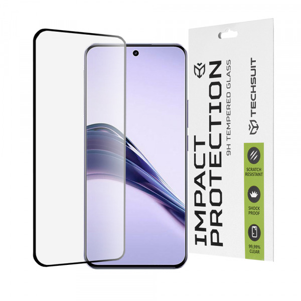 Folie de protectie Ecran Techsuit pentru Realme 13 Pro / 13 Pro+, Sticla Securizata, Full Glue, 111D, Neagra