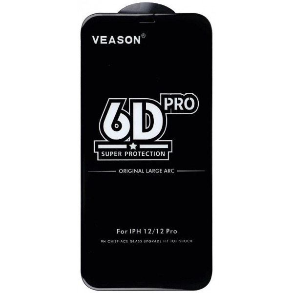 Folie de protectie Ecran Veason PRO pentru Motorola Moto E32s / E22s / E32 / G22, Sticla Securizata, Full Glue, 6D, Neagra