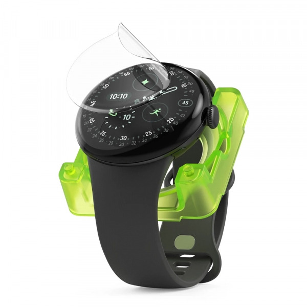 Folie Protectie Ringke Dual Easy Pro pentru Google Pixel Watch 4 41mm, Set 2 bucati, Plastic
