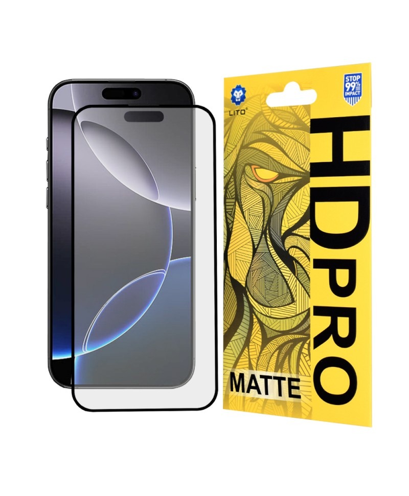 Geam Soc Protector HD Pro Matte iPhone 16 , iPhone 15, iPhone 15 Pro