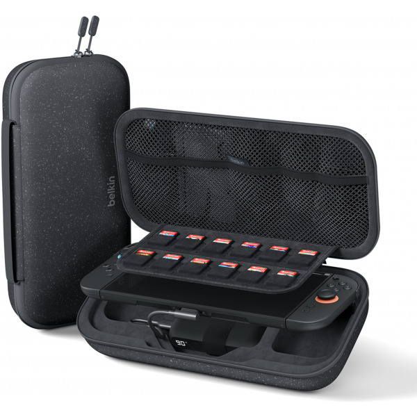Geanta Protectie Belkin Charging pentru Consola Nintendo Switch 2 / Switch / Switch OLED, Gri ENA001hqCH-V2
