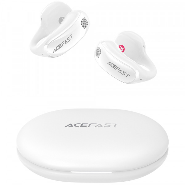 Handsfree Bluetooth Acefast Aceclip Pro, TWS, Alb