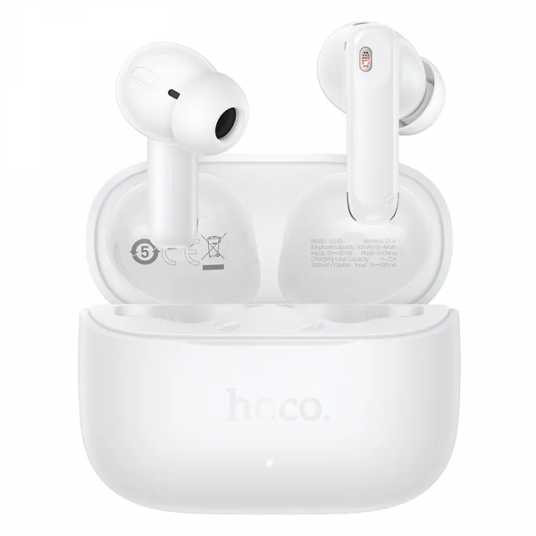 Handsfree Bluetooth HOCO EQ30, TWS, Alb