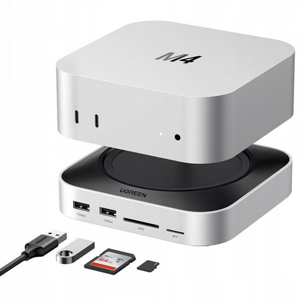Hub Multifunctional GREEN CM841 (65487) pentru Apple Mac Mini M4, Negru