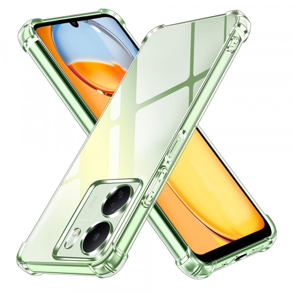 Husa cu Protectie Camera pentru Xiaomi Poco C65 / Redmi 13C, Techsuit, Shockproof Clear, Transparenta