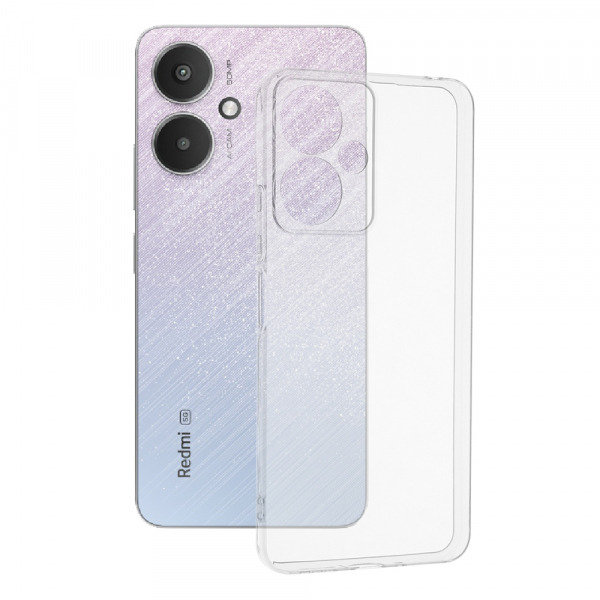 Husa cu Protectie Camera pentru Xiaomi Redmi 13C 5G, Techsuit, Clear, Transparenta