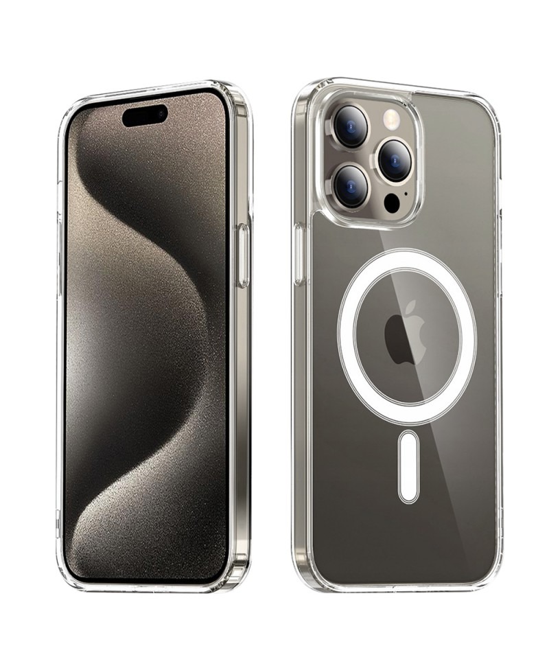 Husa MagSafe iPhone 15 Pro Transparenta