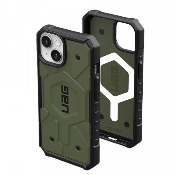 Husa MagSafe pentru Apple iPhone 15 Plus, Urban Armor Gear, Pathfinder, Verde