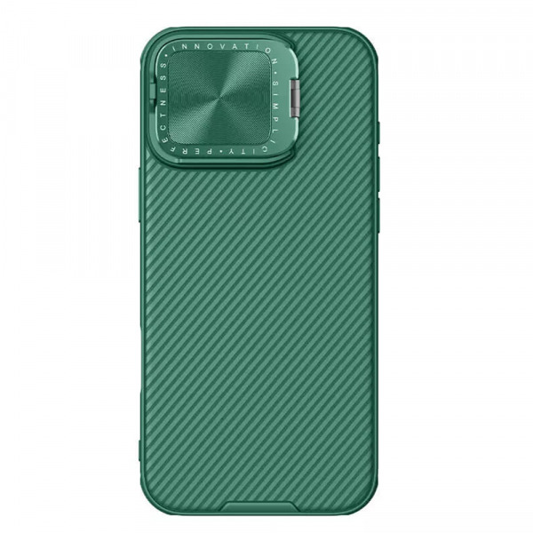 Husa MagSafe pentru Apple iPhone 16 Pro Max, Nillkin, CamShield Prop, Verde