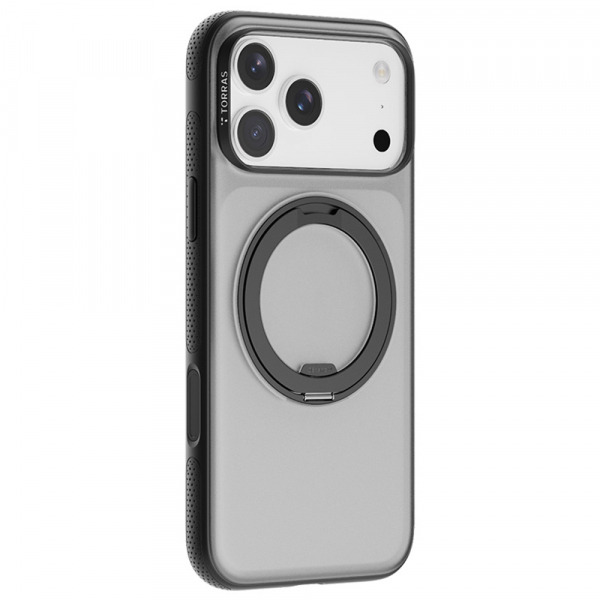 Husa MagSafe pentru Apple iPhone 18 Pro / 17 Pro, Torras, Ostand R Fitness, Neagra
