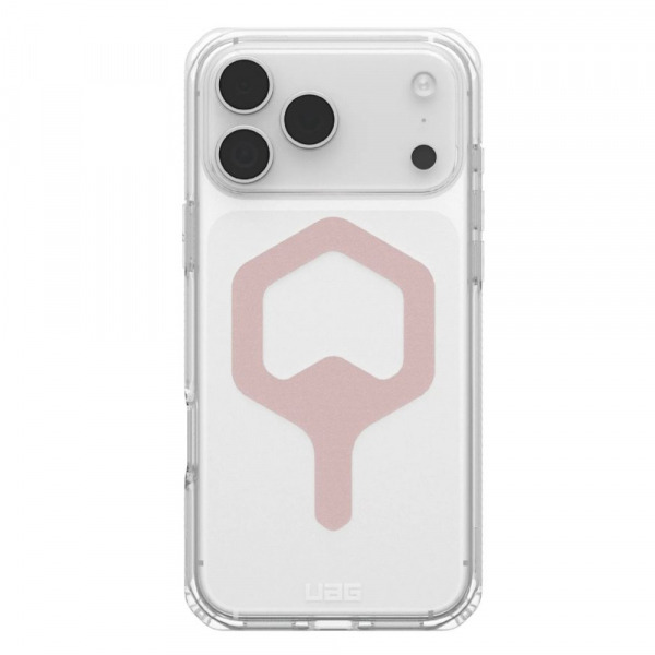 Husa MagSafe pentru Apple iPhone 17 Pro, Urban Armor Gear, Plyo, Roz Aurie