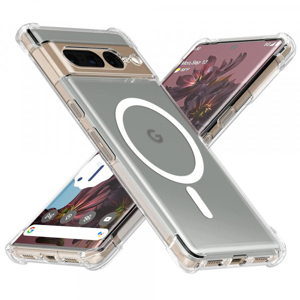 Husa MagSafe pentru Google Pixel 7 Pro, Techsuit, Shockproof, Transparenta