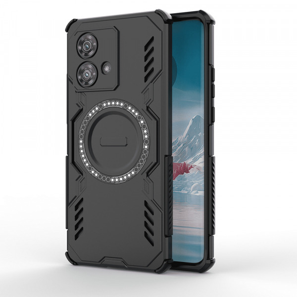 Husa MagSafe pentru Motorola Edge 40 Neo, Techsuit, ArmorMag, Neagra