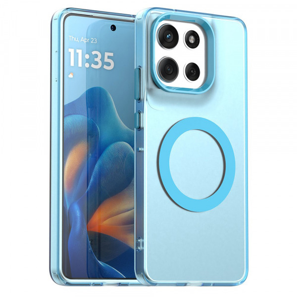 Husa MagSafe pentru Motorola Moto G86, Techsuit, CandyCase, Albastra