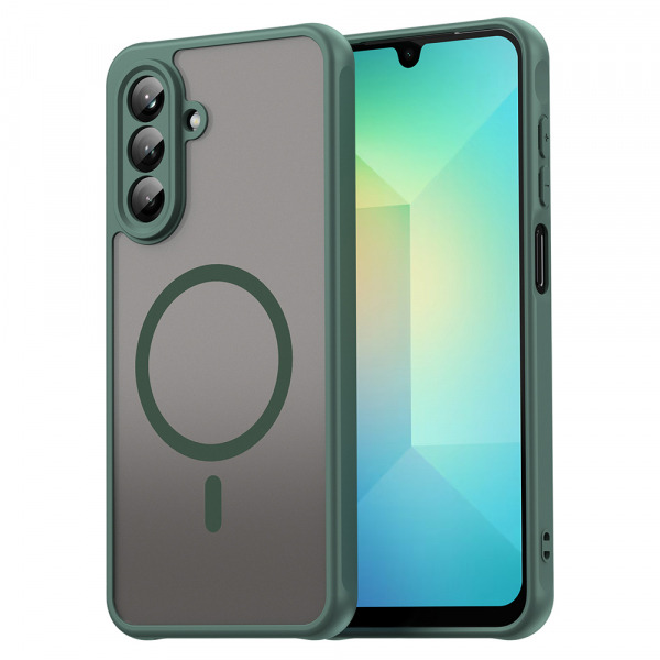 Husa MagSafe pentru Samsung Galaxy A26 A266, Techsuit, HaloFrost II, Verde