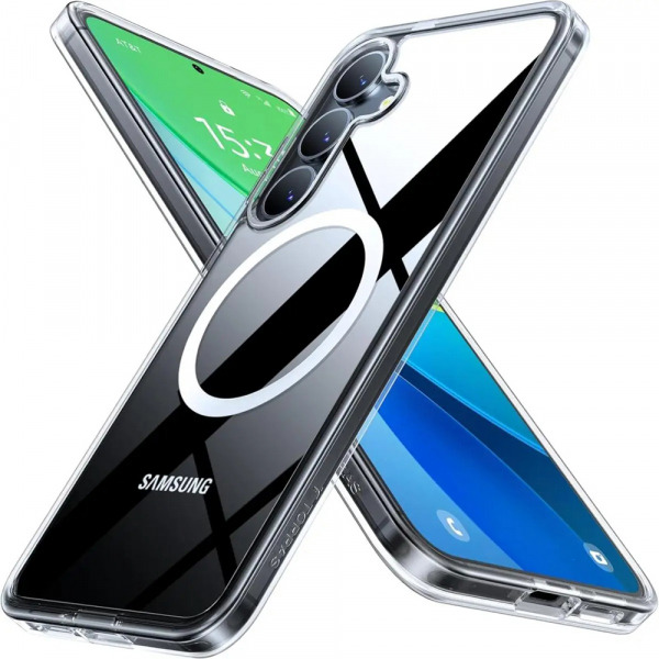 Husa MagSafe pentru Samsung Galaxy S25 S931, Torras, Guardian, Transparenta