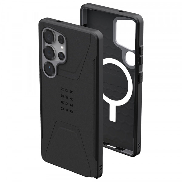 Husa MagSafe pentru Samsung Galaxy S25 Ultra S938, Urban Armor Gear, Civilian Pro, Neagra