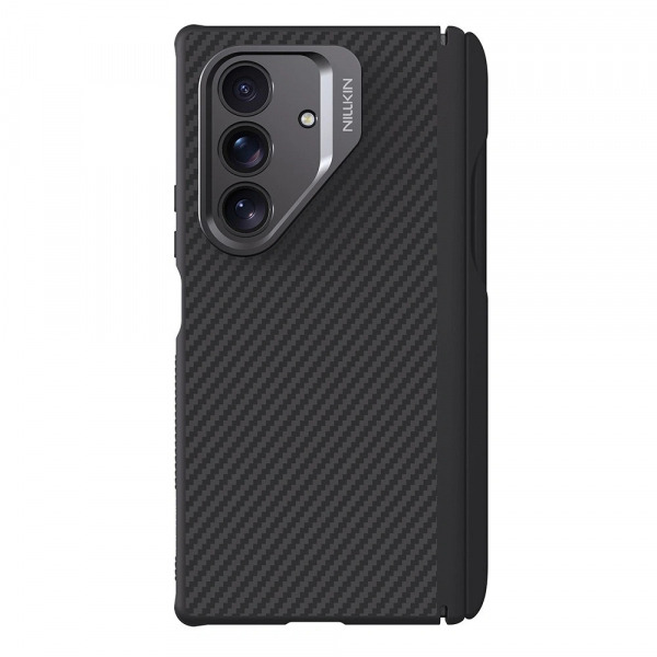 Husa MagSafe pentru Samsung Galaxy Z Fold7 F966, Nillkin, CarboProp with Camera Cutout and S-Pen Holder, Neagra
