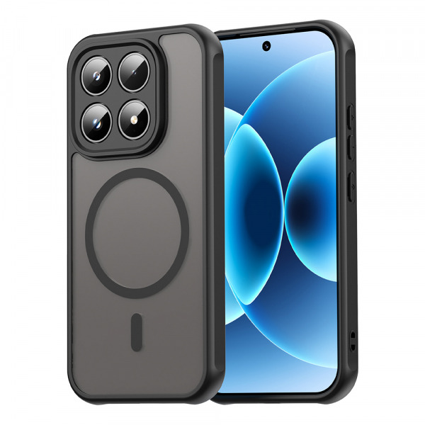 Husa MagSafe pentru Xiaomi 17, Techsuit, HaloFrost II, Neagra