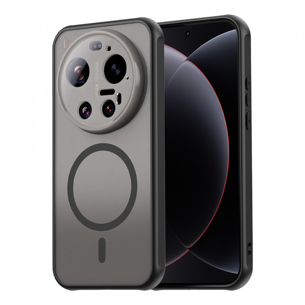 Husa MagSafe pentru Xiaomi 17 Ultra, Techsuit, HaloFrost II, Neagra