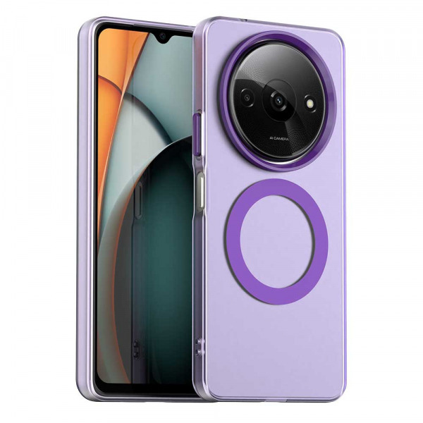Husa MagSafe pentru Xiaomi Redmi A3x / A3, Techsuit, CandyCase, Mov