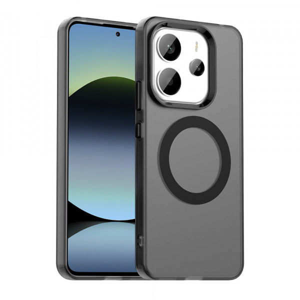 Husa MagSafe pentru Xiaomi Redmi Note 14 5G, Techsuit, CandyCase, Neagra