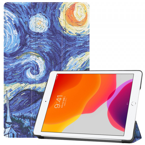 Husa pentru Apple iPad 10.2 (2021) / 10.2 (2020) / 10.2 (2019), Techsuit, FoldPro Starry Night, Multicolor