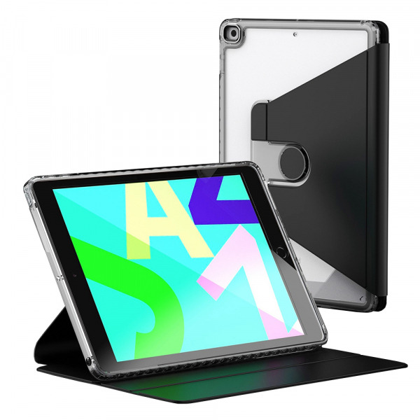 Husa pentru Apple iPad 10.2 (2021) / 10.2 (2020) / 10.2 (2019), Techsuit, Crystal Vision, Neagra