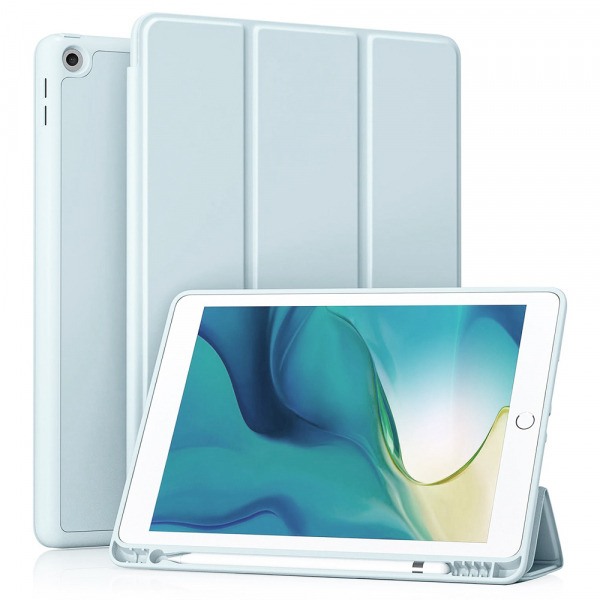 Husa pentru Apple iPad 10.2 (2021) / 10.2 (2020) / 10.2 (2019), Techsuit, Flex Trifold, Bleu