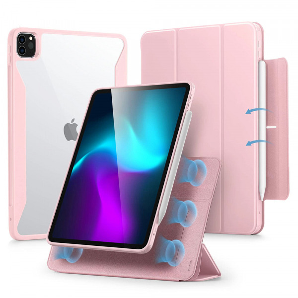 Husa pentru Apple iPad Pro 11 (2024), ESR, Rebound Hybrid, Roz